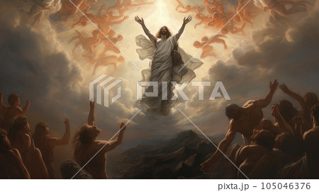Appearance of Jesus Christ to the people AI Appearance of Jesus Christ to the people AI 105046376