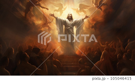 Appearance of Jesus Christ to the people AI 105046415