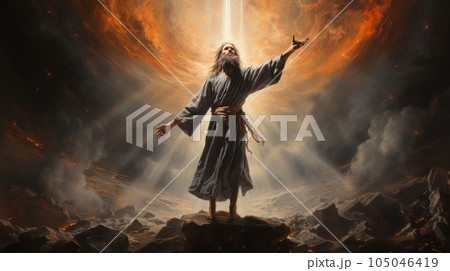 Second coming. Jesus Christ came to earth AI 105046419