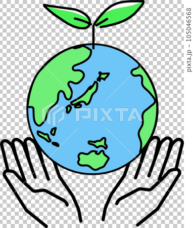 Hand holding the earth Environment_Eco_SDGs image Hand holding the earth Environment_Eco_SDGs image 105046568