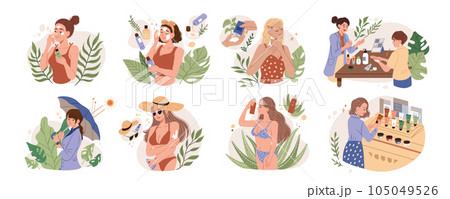 Women daily skin care routine set Women daily skin care routine set 105049526