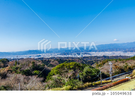 【静岡の景観】日本平からの眺望（静岡中心地方向） 105049638
