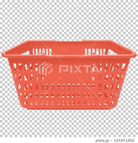 赤い買い物かごのイラスト 105051002