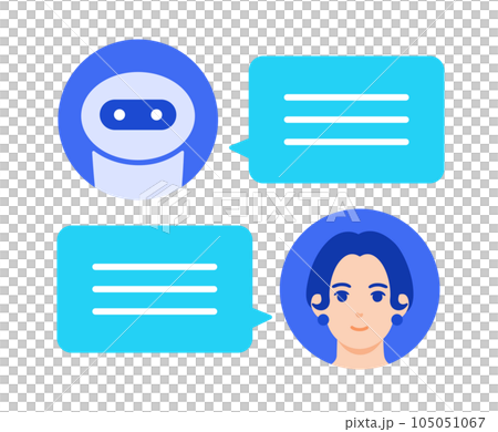 Interact with AI interactively. Chat tool screen icon. Interact with AI interactively. Chat tool screen icon. 105051067