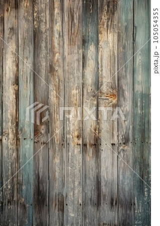 aged wooden planks with weathered texture, created with generative ai 105054355