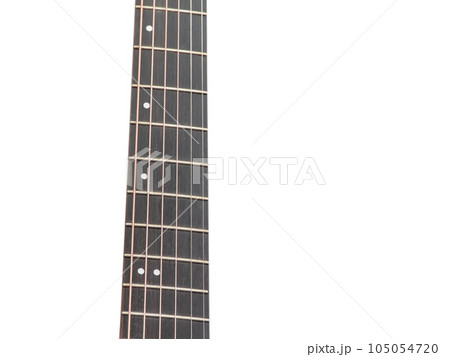Image of guitar fingerboard isolated on white Image of guitar fingerboard isolated on white 105054720