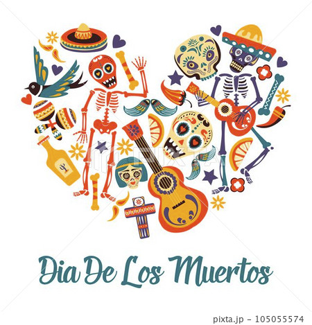 Day of dead, Mexican holiday or fiesta, Dia de los Muertos Day of dead, Mexican holiday or fiesta, Dia de los Muertos 105055574