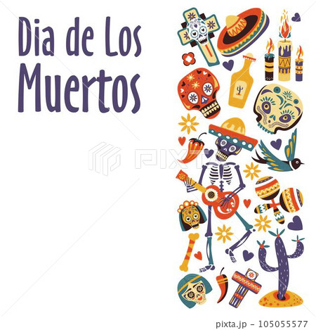 Dia de los Muertos, Mexican Day of Dead, holiday or fiesta 105055577