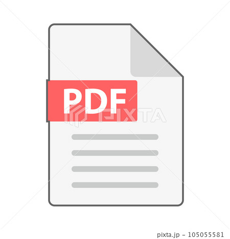 PDFファイルデータ アイコン 105055581