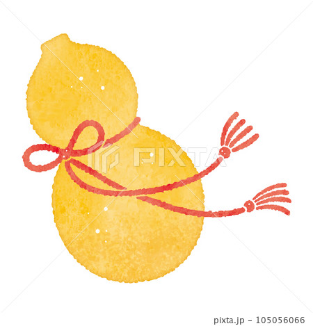 赤い紐の縁起物のひょうたん　瓢箪　縁起物　無情息災　商売繁盛 105056066