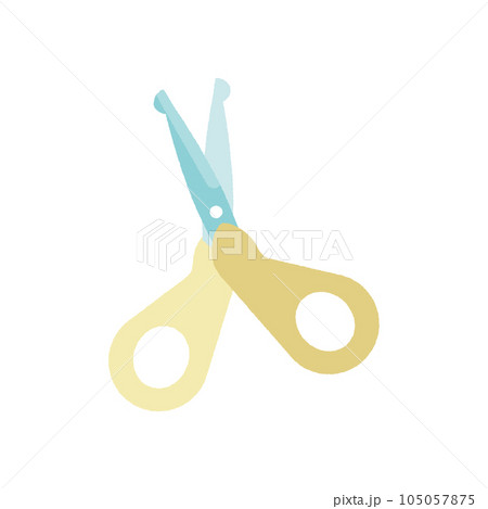 赤ちゃん用爪切り はさみ イラスト素材 赤ちゃん用爪切り はさみ イラスト素材 105057875