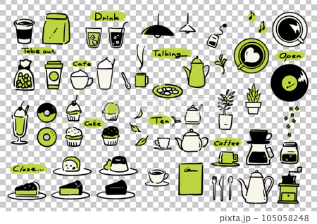 簡約復古咖啡廳套餐 抹茶味 105058248