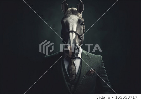 馬のビジネスマン「AI生成画像」 馬のビジネスマン「AI生成画像」 105058717