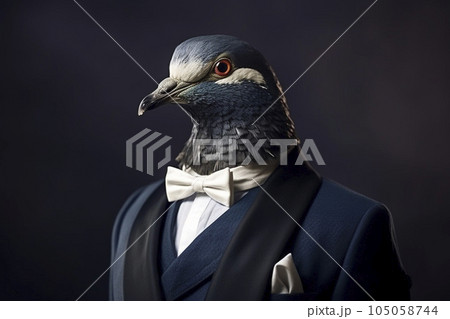 鳩のビジネスマン「AI生成画像」 105058744