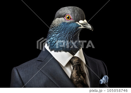 鳩のビジネスマン「AI生成画像」 105058746