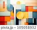 Abstract background. Geometric drawing. 105058932