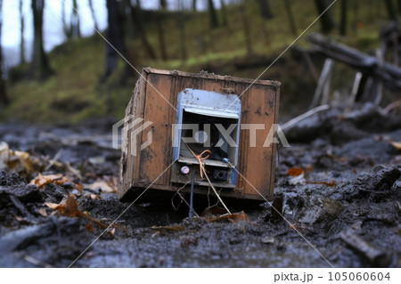 Black Box Recorder Discovered Among Debris,...のイラスト素材 [105060604] - PIXTA