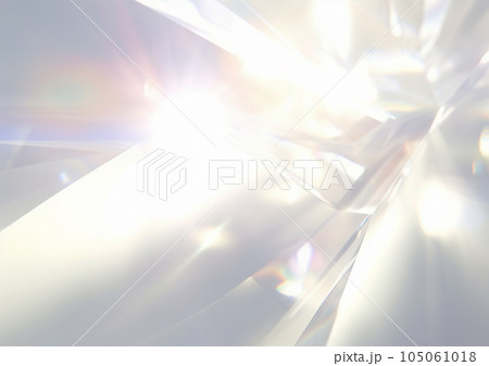 プリズムライトレインボーオーバーレイ陽光キラキラ背景 105061018