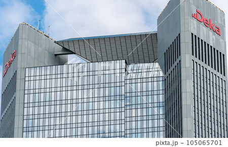 DekaBank headquarters in Frankfurt am Main, Germany. DekaBank is the Wertpapierhaus, Provider of Asset Management and Capital Market Solutions, of the German Savings Bank Finance Group 105065701