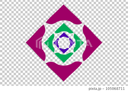 Geometric shapes on a transparent background.  105068711