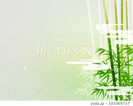 竹の葉と影のある風景 105069737