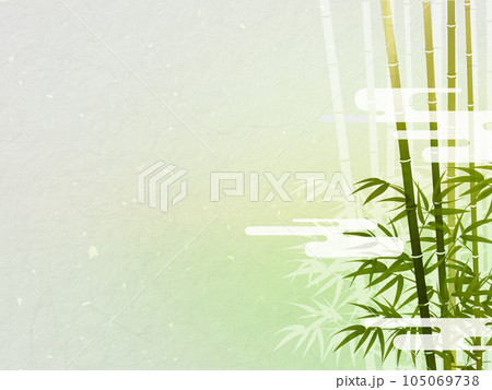 竹の葉と影のある風景 105069738