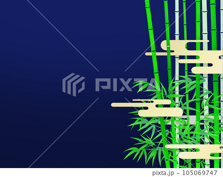 竹の葉と影のある風景 105069747