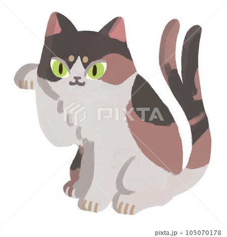 招いている三毛の猫又 105070178