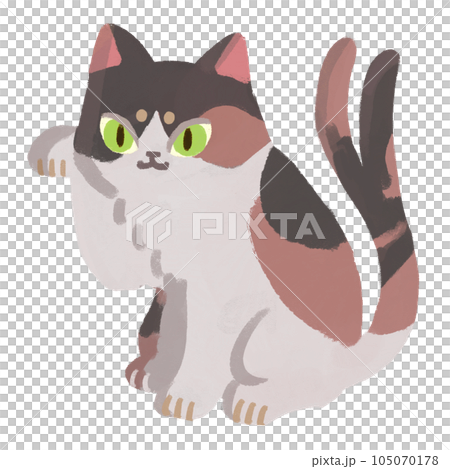 招いている三毛の猫又 105070178