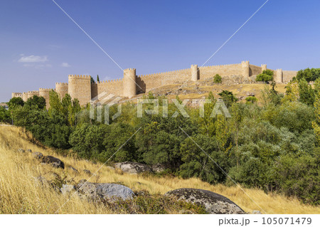 Medieval Walls in Avila, UNESCO site, Castile and Leon, Spain 105071479