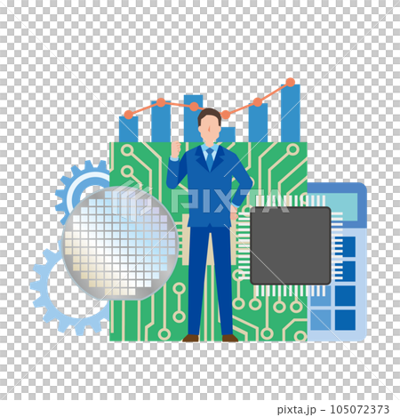 半導体メーカー男性 105072373