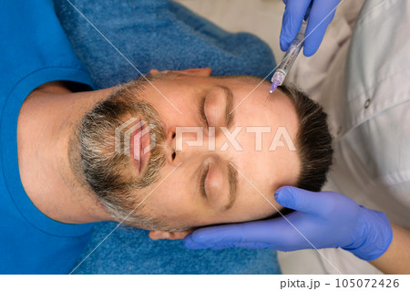 Mesotherapy rejuvenation injection for man 105072426