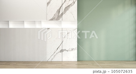 Clean green modern room japanese style. 105072635