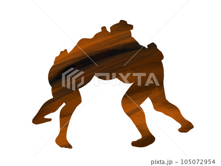 相撲SUMOU 取組シルエット 105072954