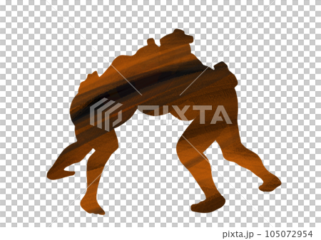 相撲SUMOU 取組シルエット 105072954