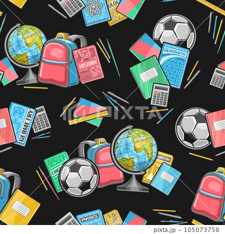 Vector School Seamless Pattern Vector School Seamless Pattern 105073758