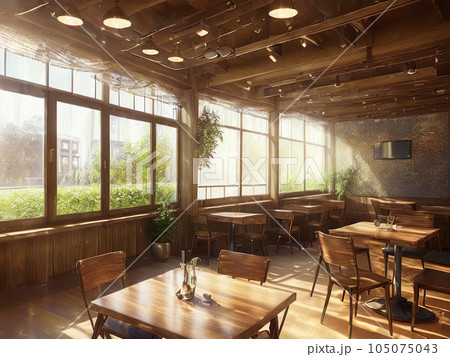 restaurant cafe interior 105075043