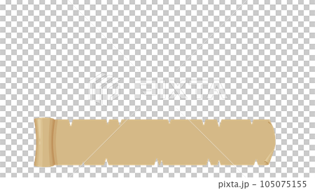 羊皮紙の巻物のフレーム素材 羊皮紙の巻物のフレーム素材 105075155