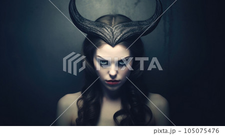 A mesmerizing dark enchantress AI generated 105075476