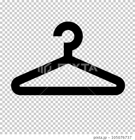 代表服裝、衣架的填充風格圖標 105076737