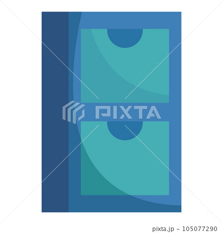 Isolated colored file cabinet furniture icon Vector 105077290