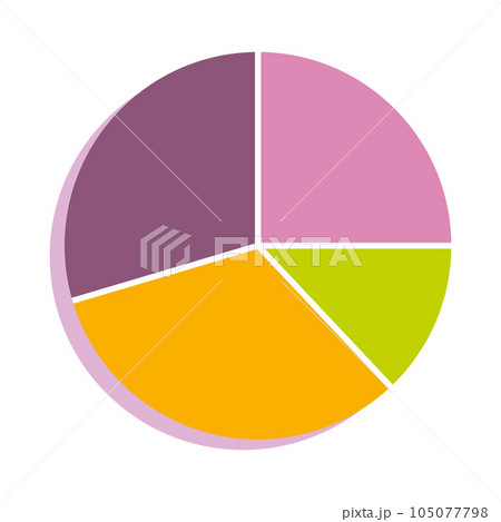 Isolated colored business graph icon Vector 105077798