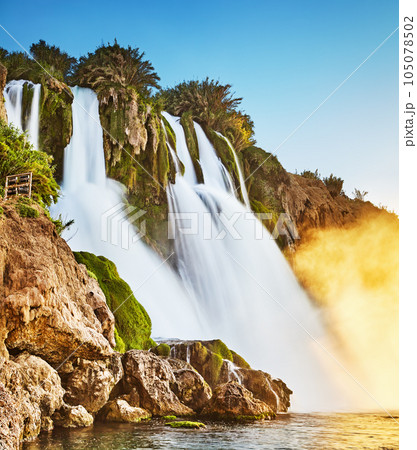 Lower Duden waterfall in Antalya 105078502