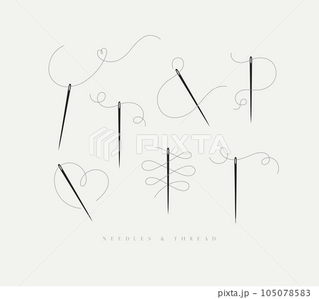 Needles and threads collection grey 105078583
