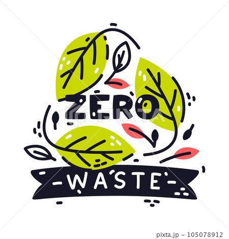 Eco Friendly Badge and Ecology Emblem Vector Illustration 105078912