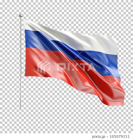 Russia flag isolated. Illustration AI Generative Russia flag isolated. Illustration AI Generative 105079151