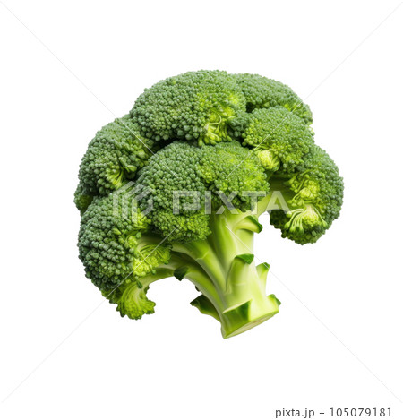 Fresh brocolli isolated. Illustration AI Generative 105079181