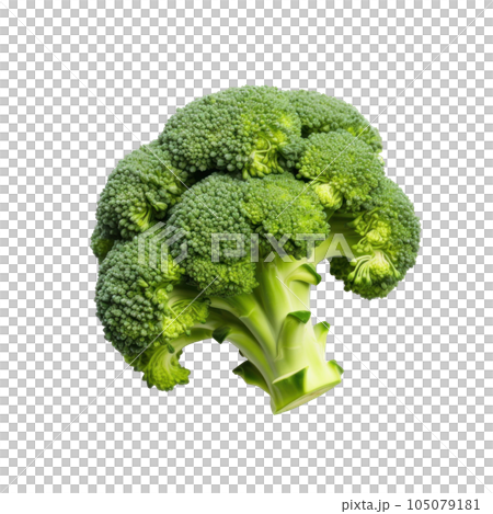 Fresh brocolli isolated. Illustration AI Generative 105079181