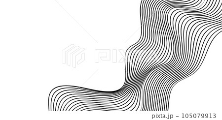 abstract smooth waves background. black and white wavy stripes background abstract smooth waves background. black and white wavy stripes background 105079913