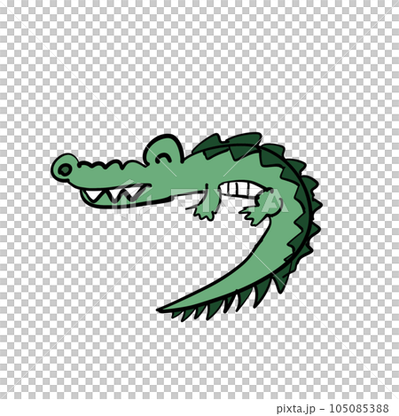 cartoon dinosaur in the form of a crocodile cartoon dinosaur in the form of a crocodile 105085388